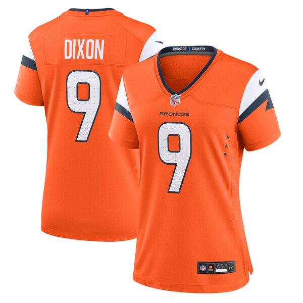 Riley Dixon Denver Broncos Nike Women's Team Game Jersey -  Orange