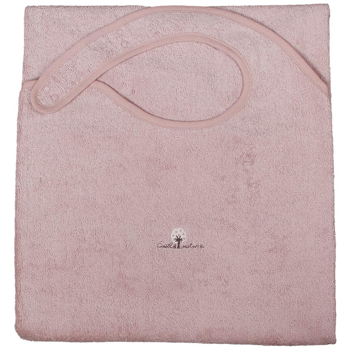 GAMME BIO UNIS - Tablier de bain éponge 70x100 cm Coton bio-Bois de rose