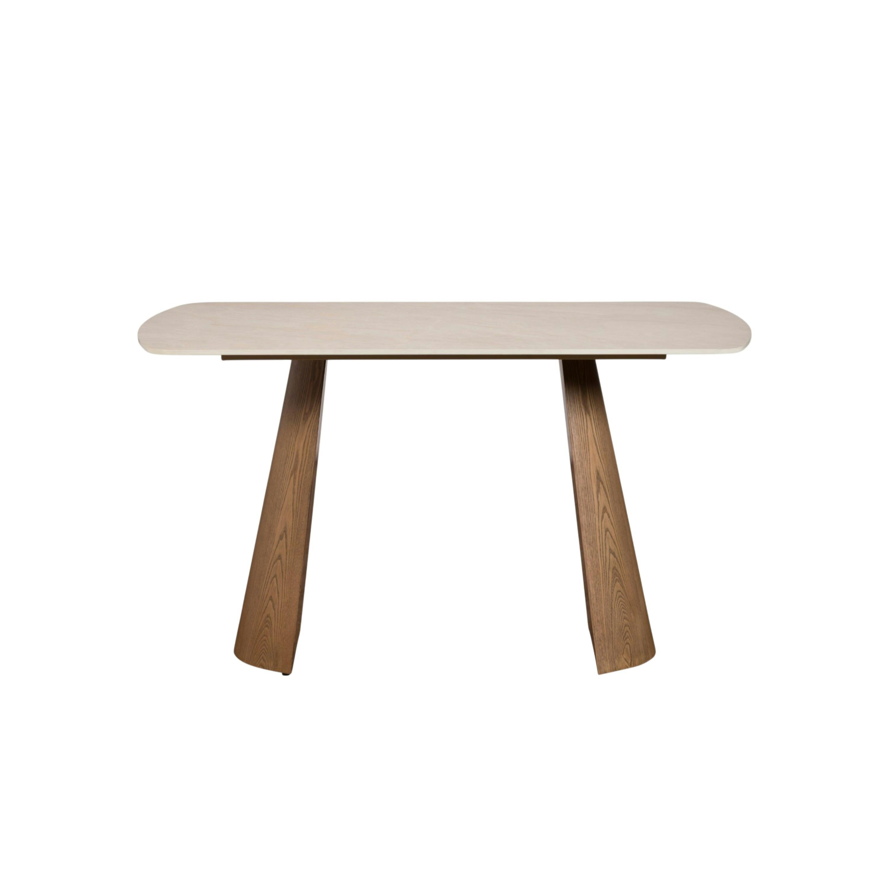Table à manger céramique à bords arrondis 135 cm LARIO