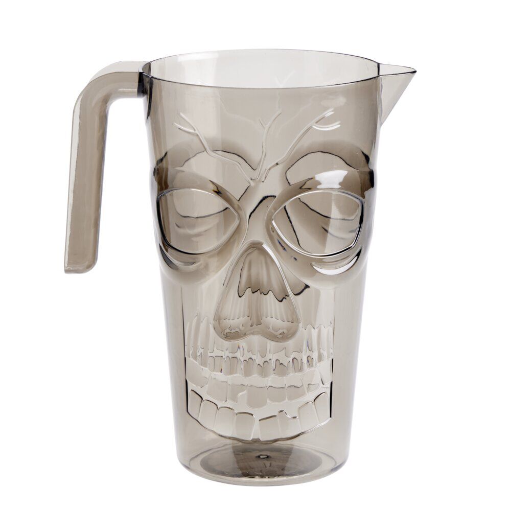 Pichet Halloween forme tête de mort Ø12xH17cm (2 modèles)