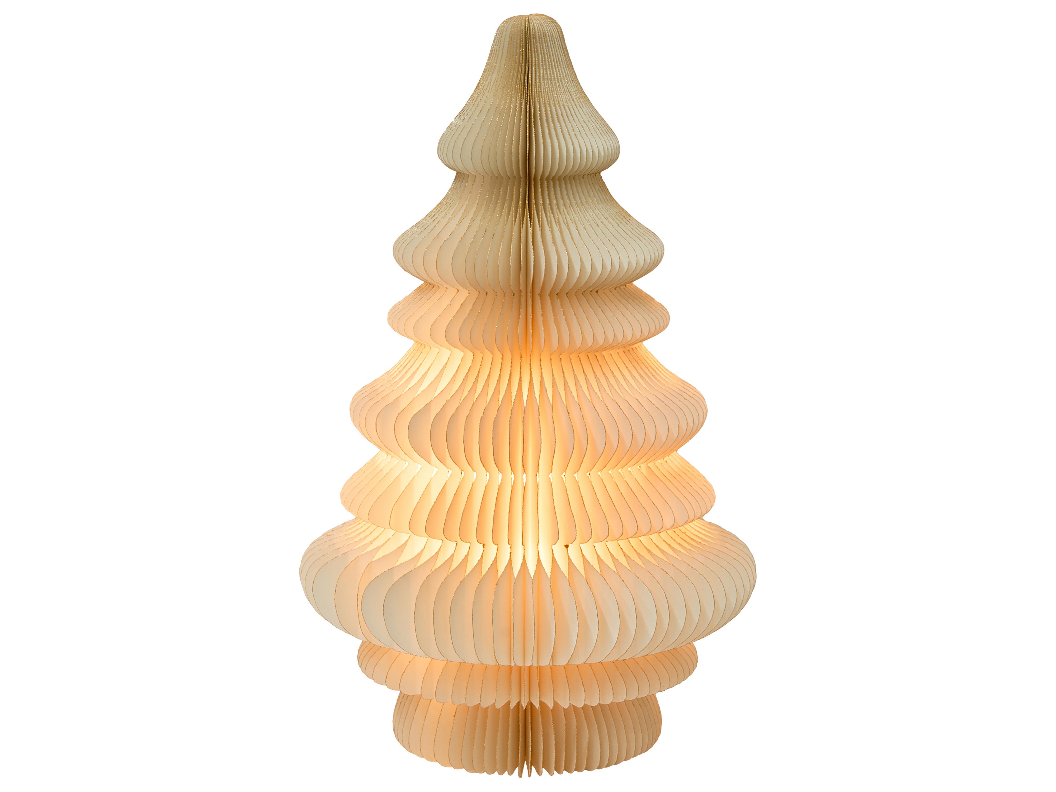 Christmas Decoration Table Lamp DREVJA Christmas Tree 51 cm Beige