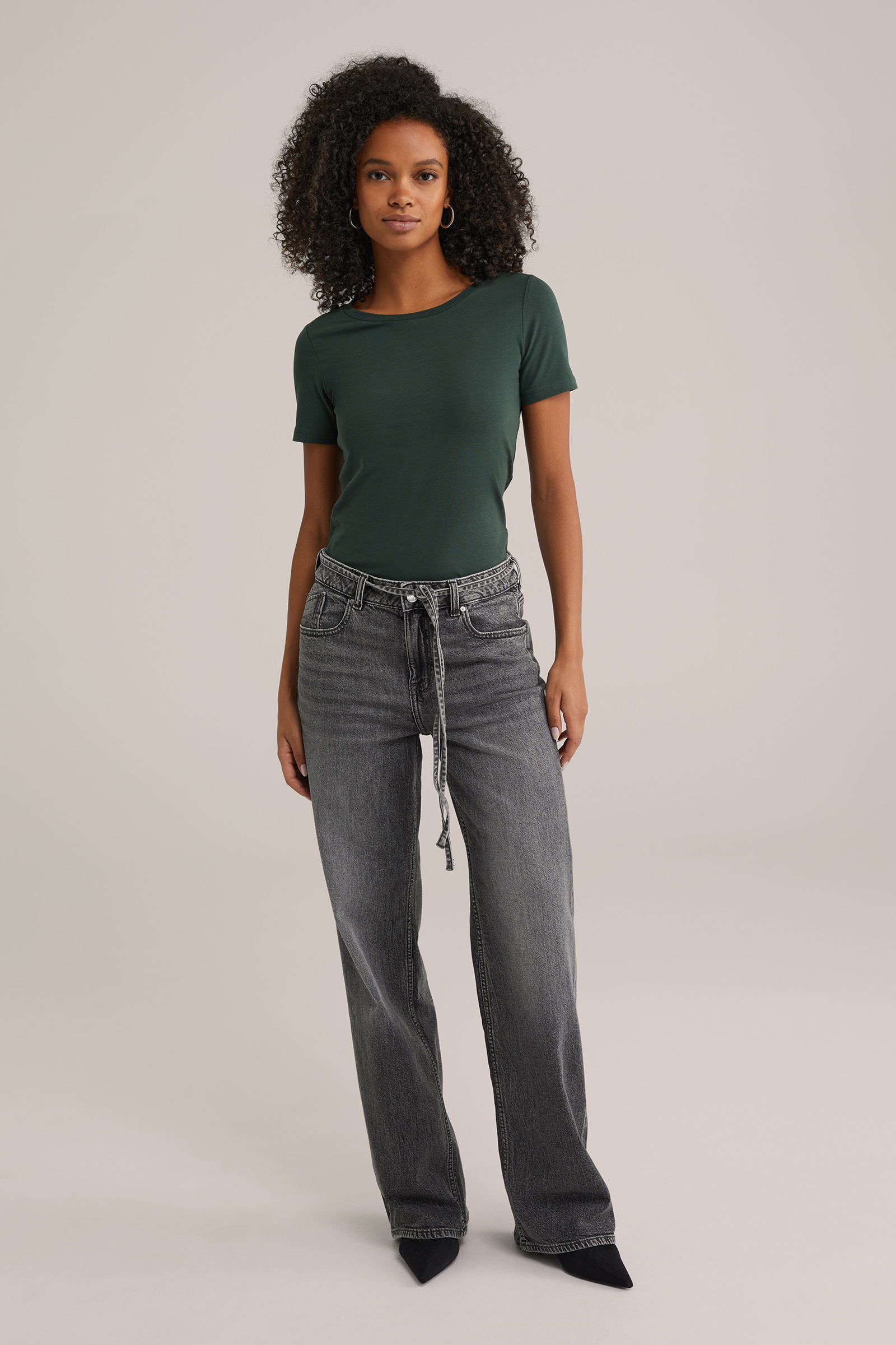 Dames T-shirt van katoenmix