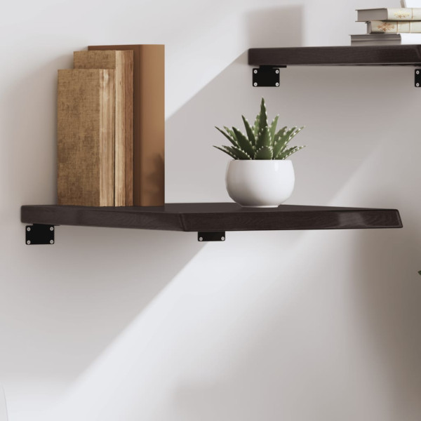 VidaXL Półka ciemnobrązowa 40x60x(2-4) cm wykończone
