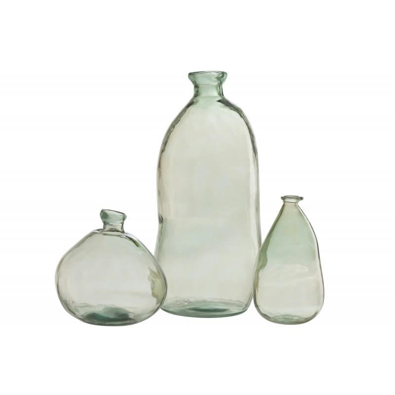 - Vase dame jeanne en verre vert 33x33x32 cm