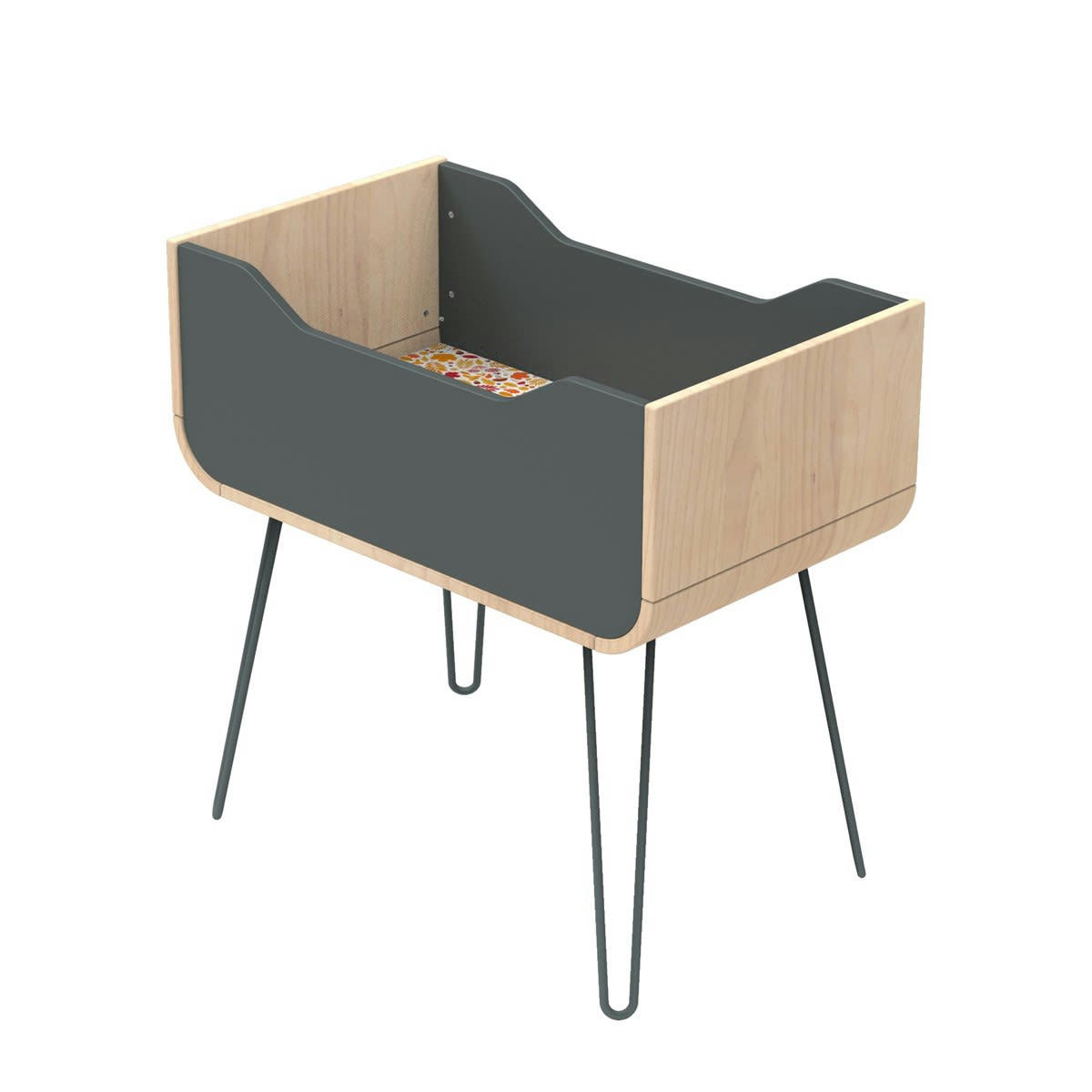 BAMBIN - Matelas pour berceau 6x50x88cm en polyester blanc