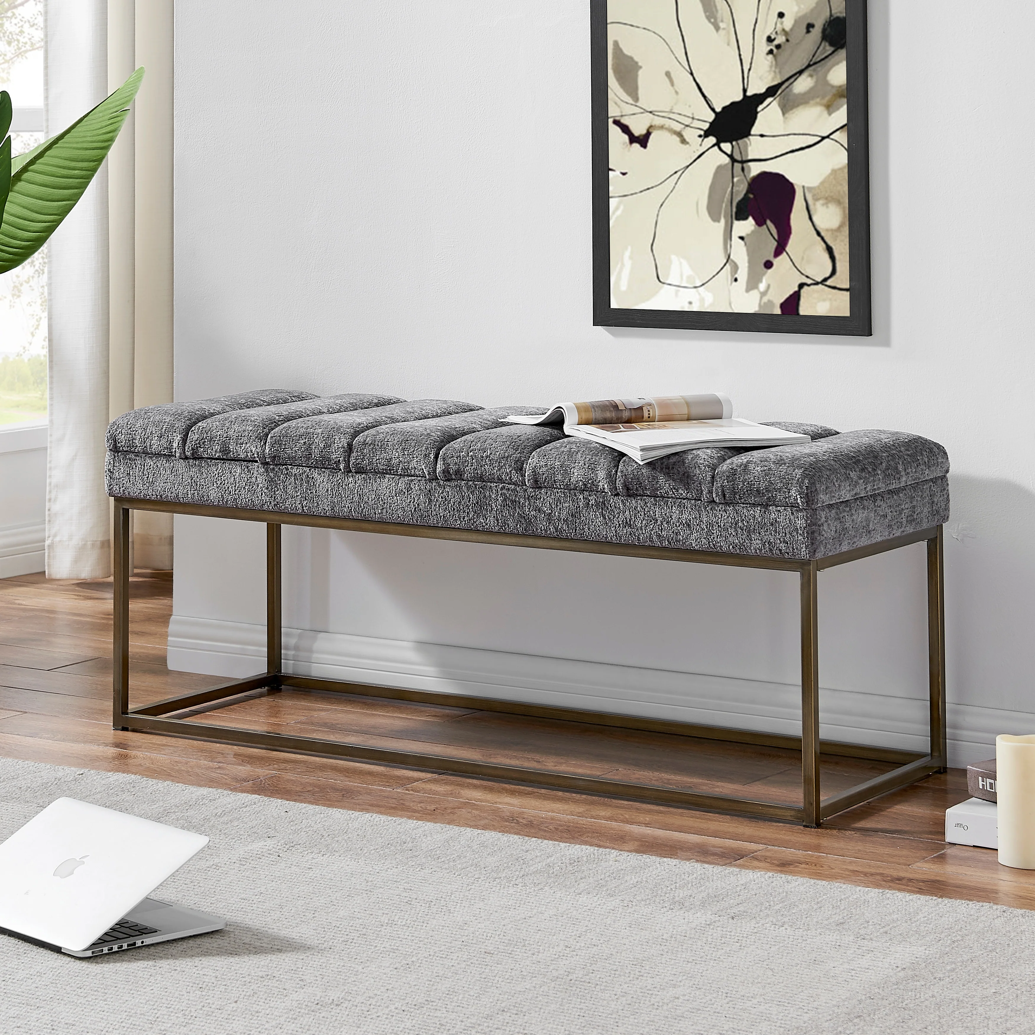 Darius KD Fabric Bench