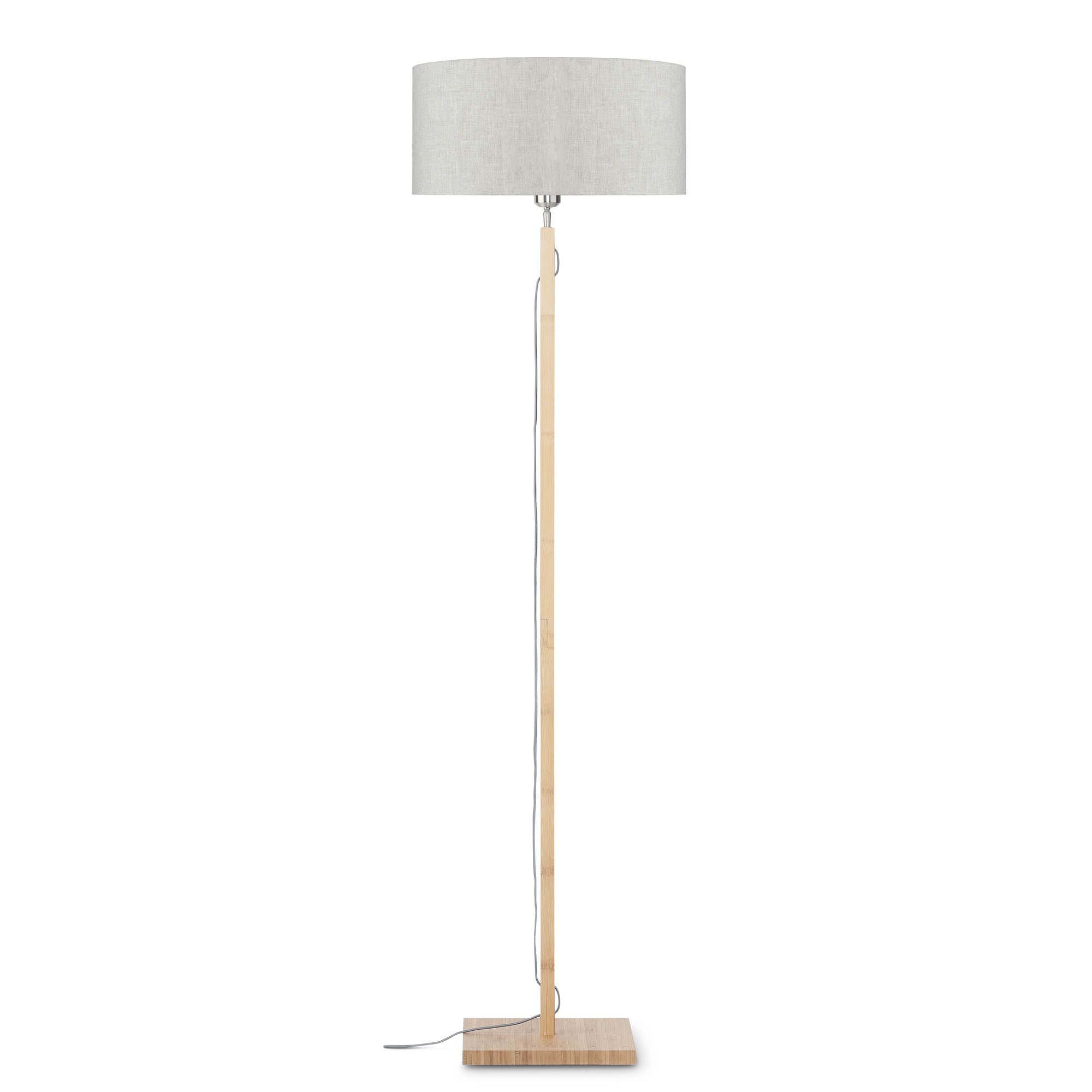 GOOD&MOJO vloerlamp Fuji - bruin - Ø47cm