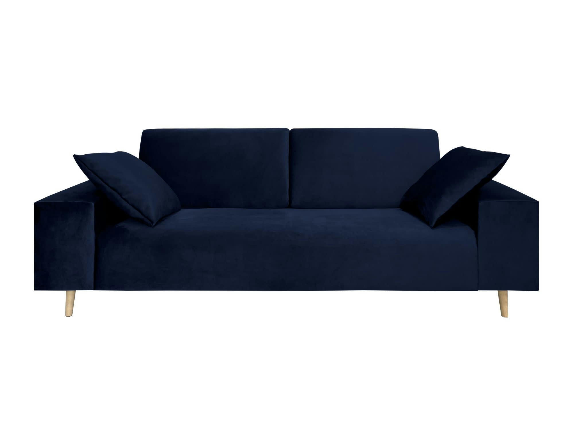 IBIZA - Canapé fixe 3 places  en tissu bleu marine