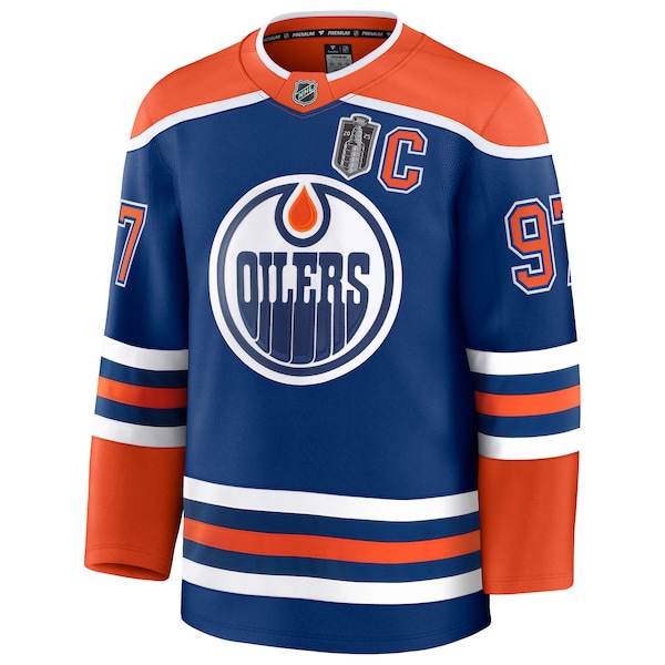 Connor McDavid Edmonton Oilers  2025 Stanley Cup Final Home Premium Jersey - Royal