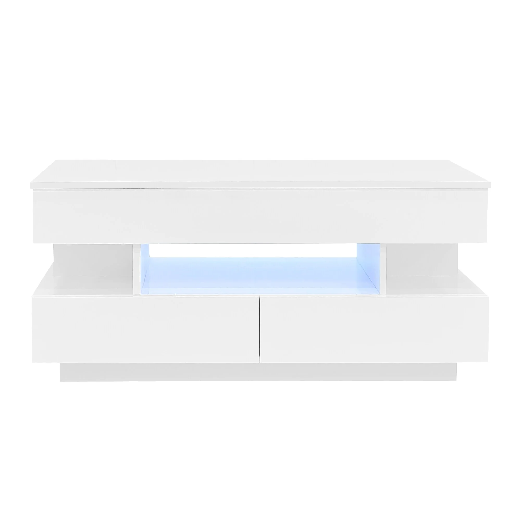 39x19'' Lift-Top Coffee Table with 2 Drawers for Living Room