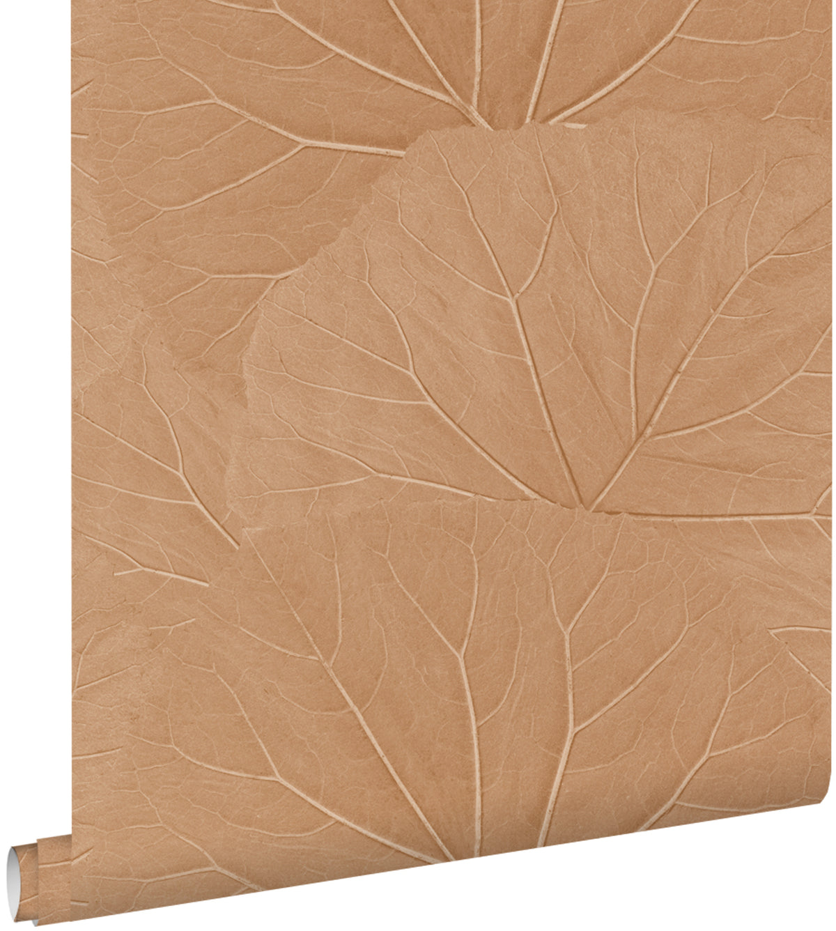 ESTAhome behang bladeren terracotta roze - 53 cm x 10.05 m - 139916