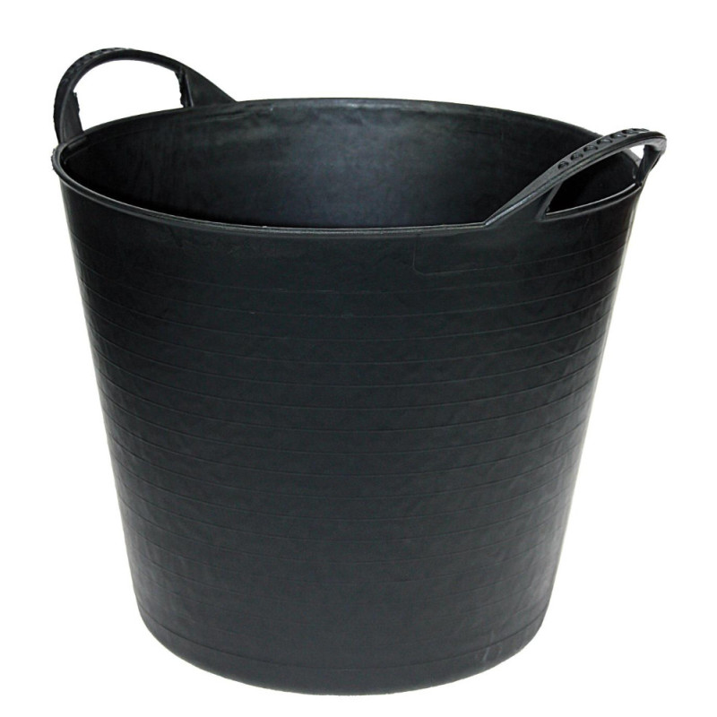 Seau en plastique souple noir 14 L AVR-TOOLS