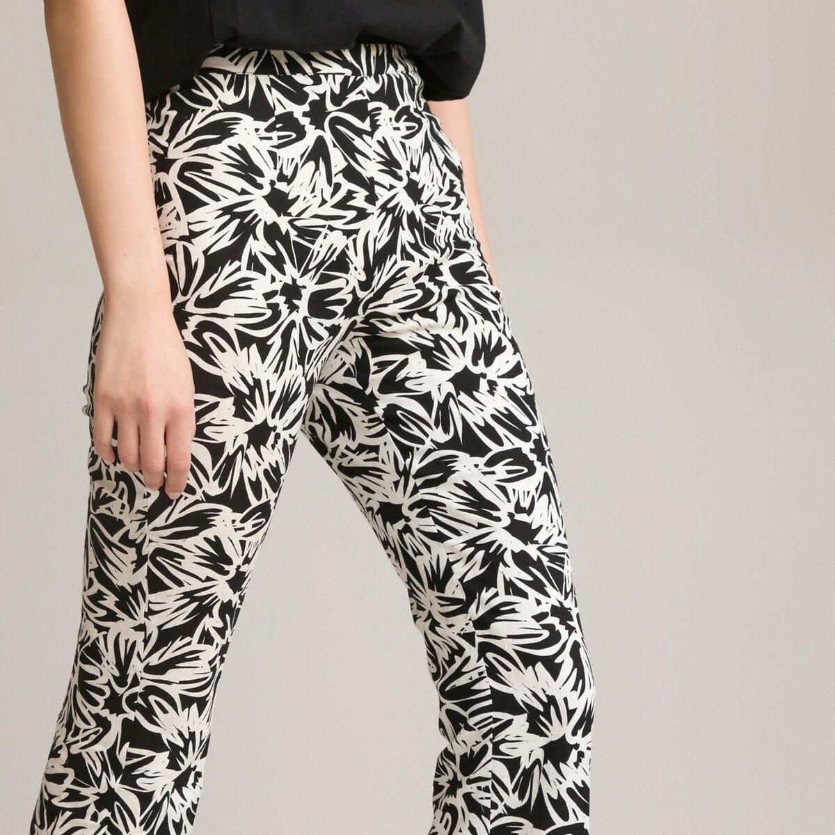 Pantalon flare imprimé floral