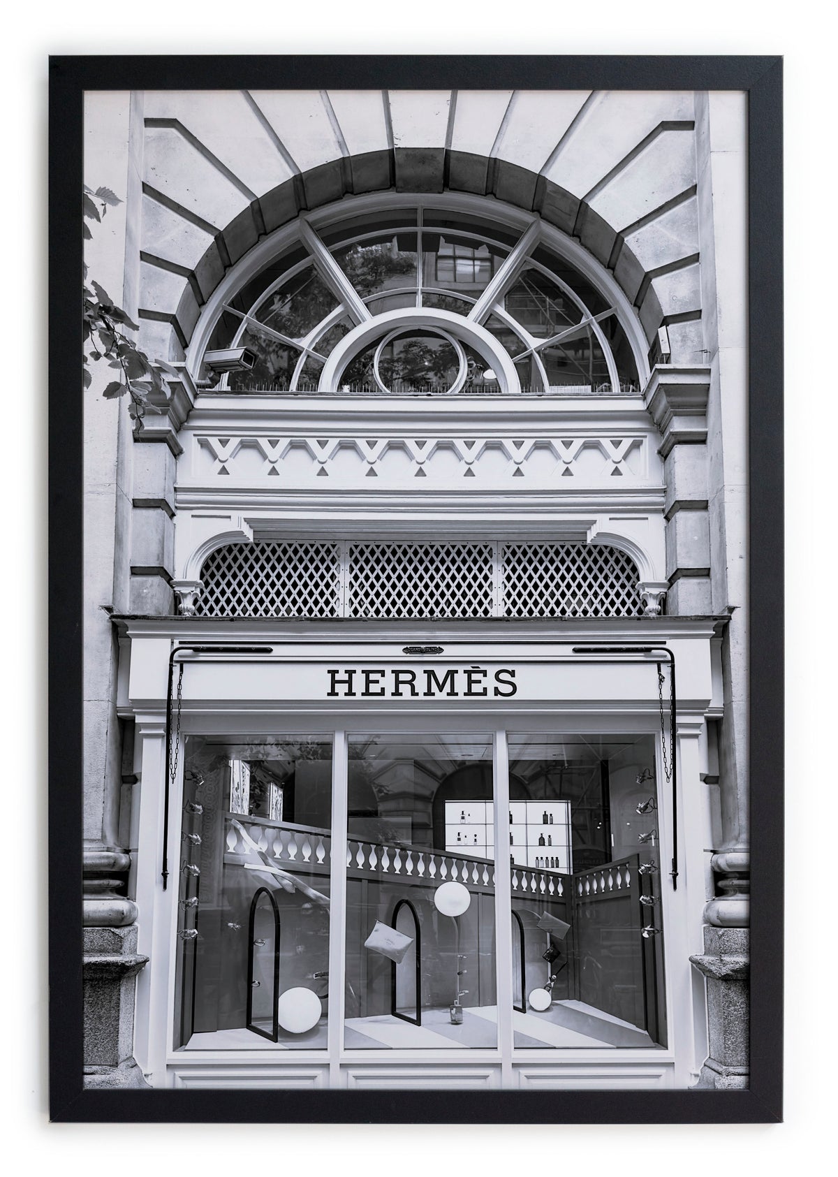 Zwarte lijst met kader 40x30 Hermes