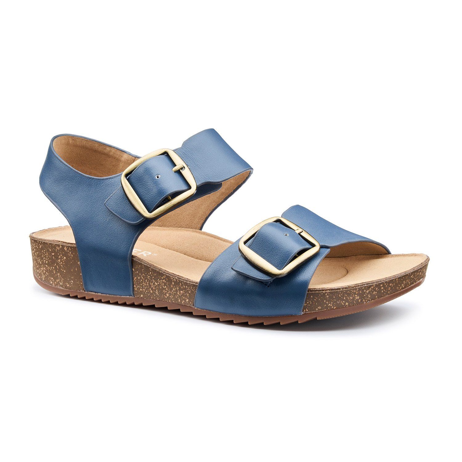 Hotter Wide Fit 'Tourist II' Cork-Wedge Sandals