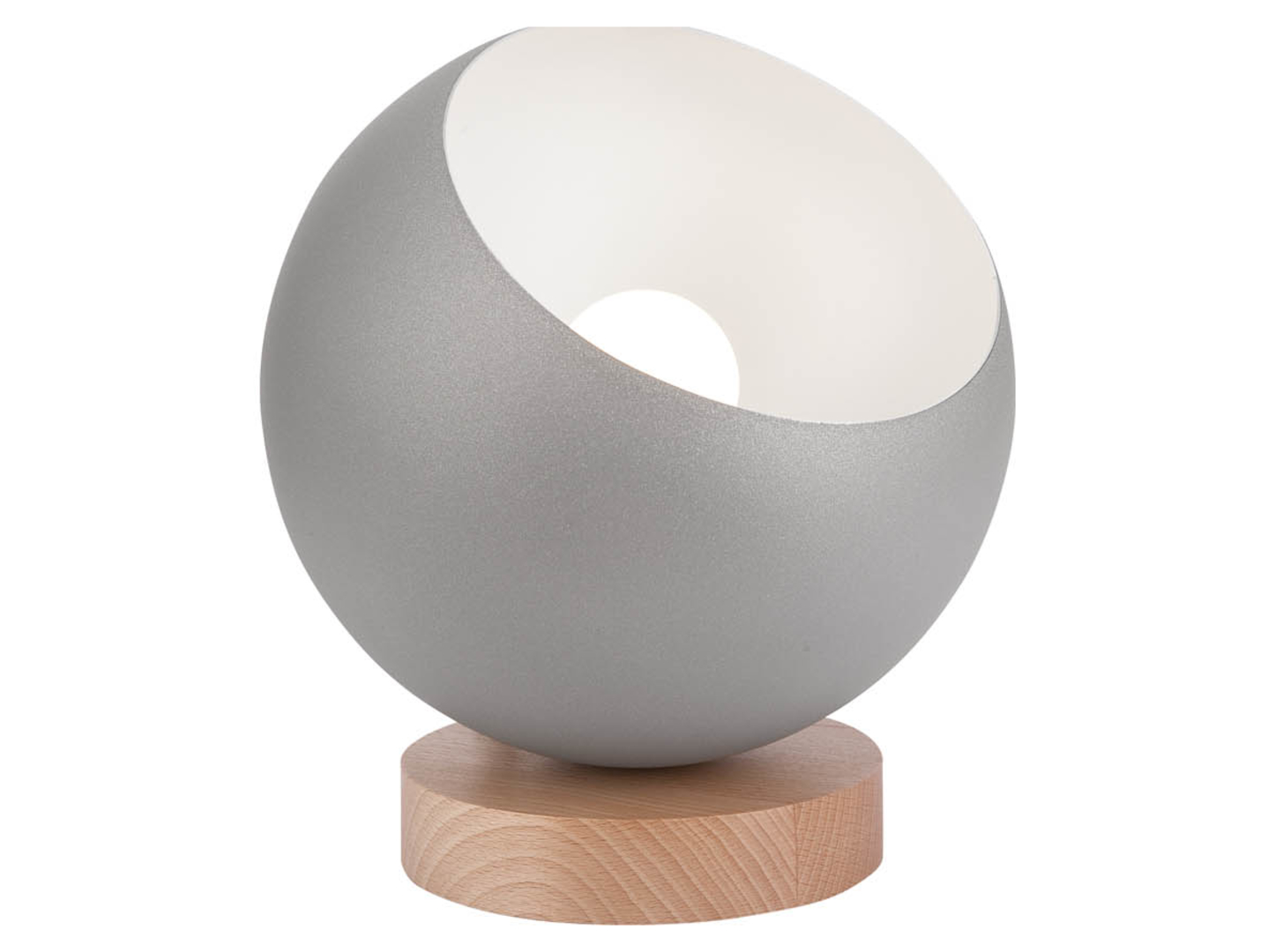 Lampa stołowaAva Ball metalowa szara