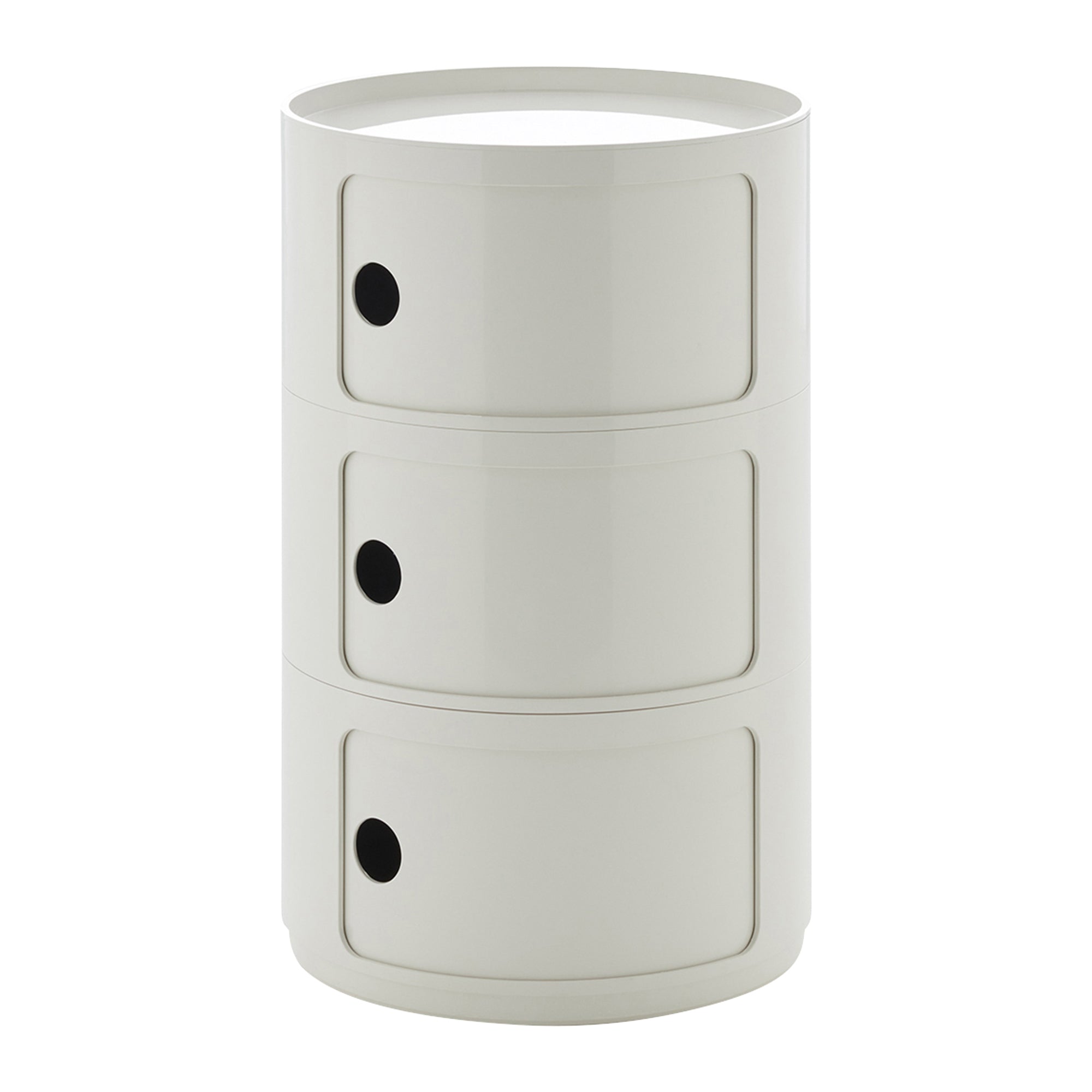 Kartell Componibili Kast Ø 42 cm - 3 Modules - Wit