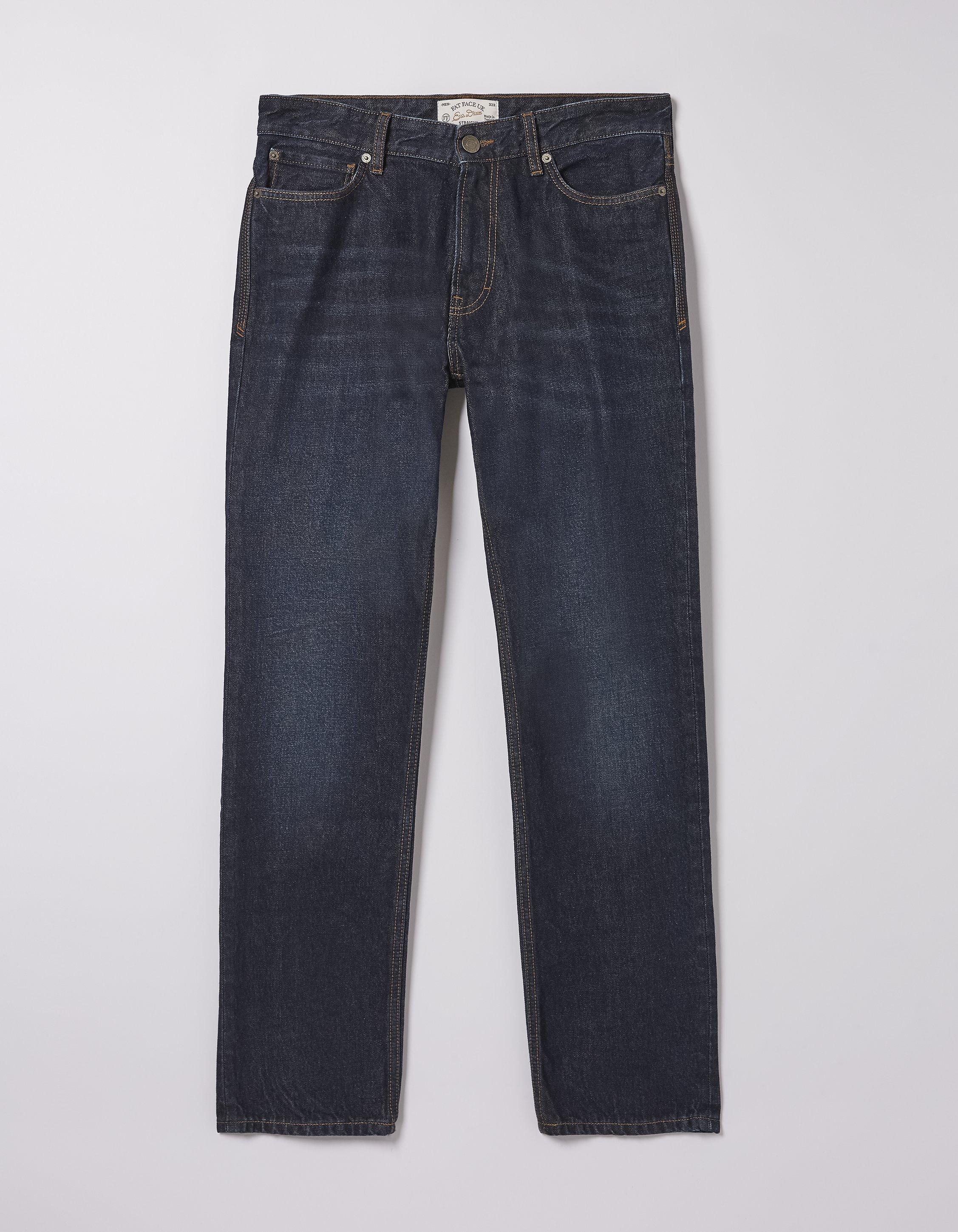 Straight Dark Vintage Wash Jeans