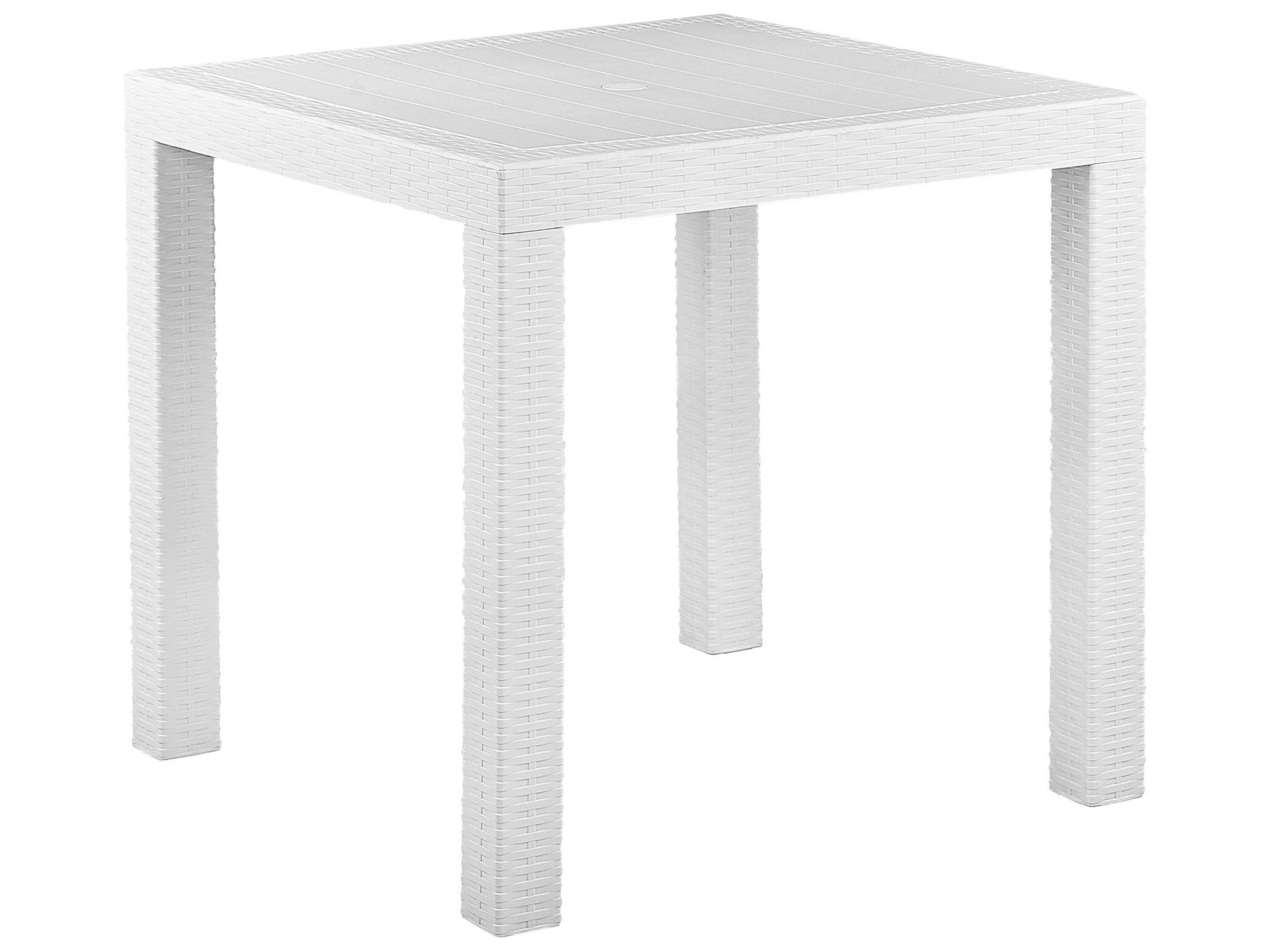 Garden Dining Set 4 Seater FOSSANO White