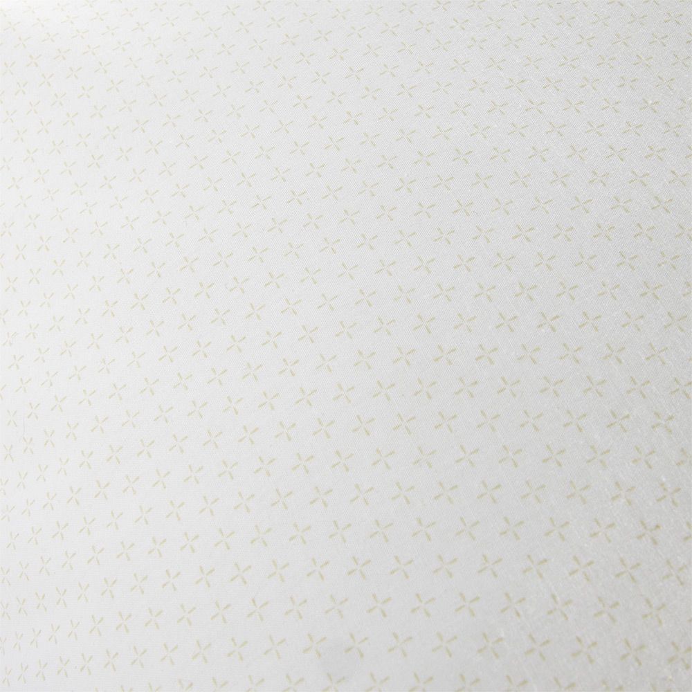 Taie d'oreiller à volant imprimé beige et blanc 63x63cm