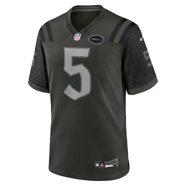 Garrett Wilson New York Jets Nike 2025 Rivalries Collection Game Jersey - Gotham Green