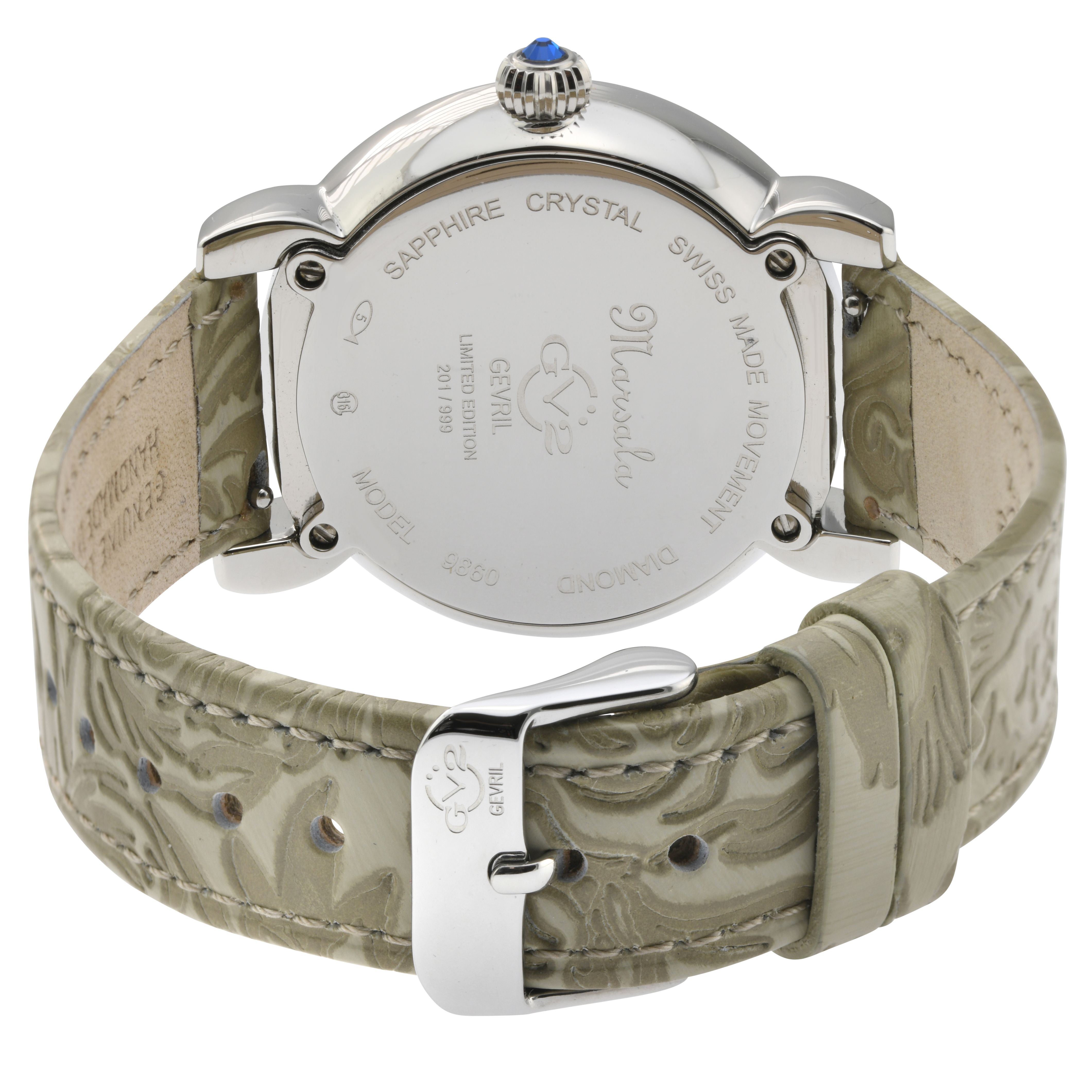 GV2 Marsala leather Swiss Quartz Watch