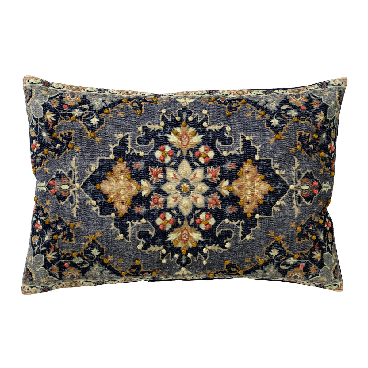 PERRINE | sierkussen 40x60 cm | Insignia Blue | blauw | multicolor | Hoii | met duurzame kussenvulling