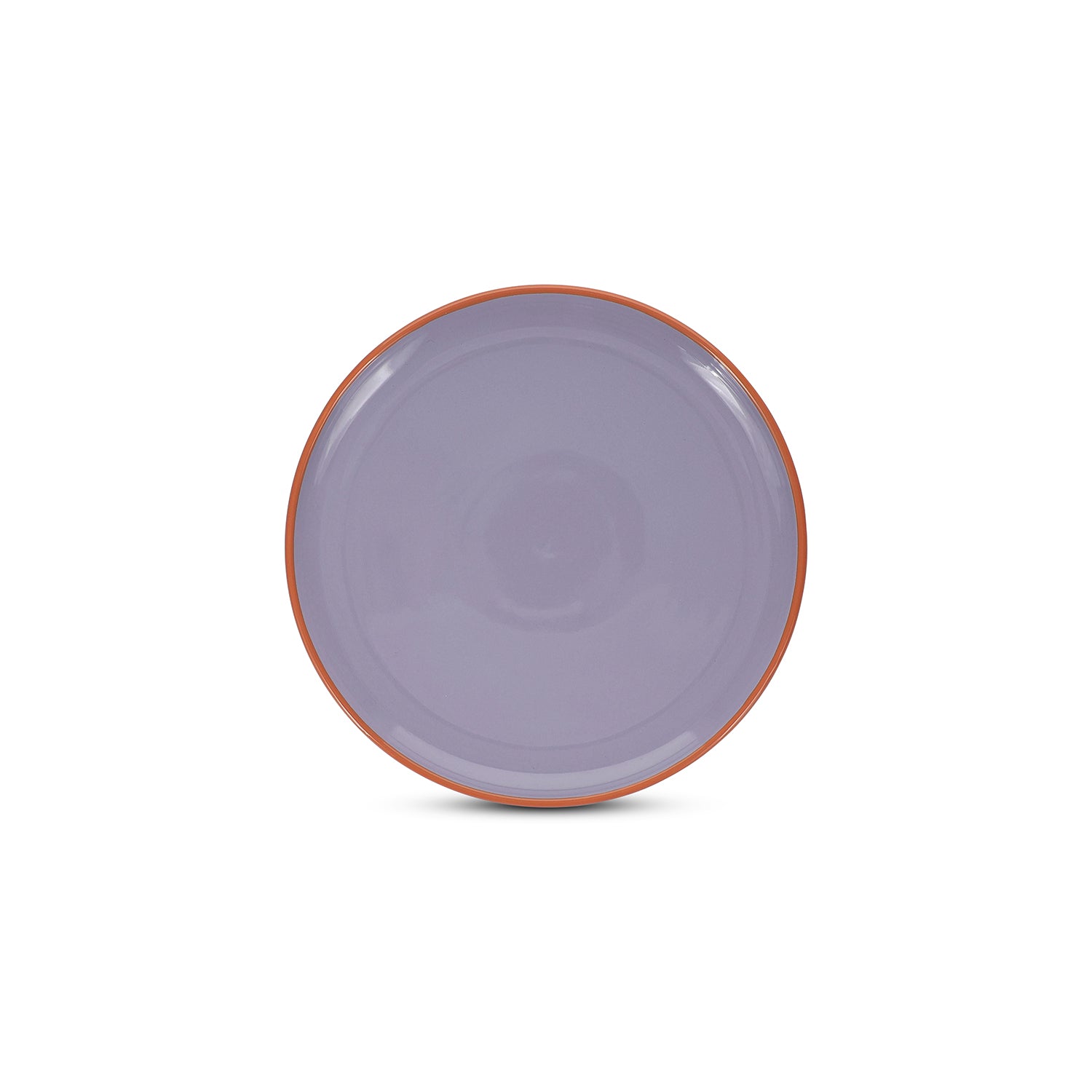 Ona - Plat bord 26xH2,5cm paars/oranje Duo - Set van 4