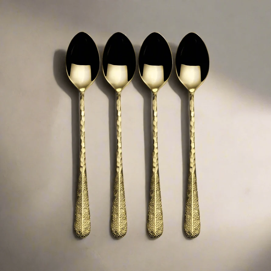 Sable Gold Set of 4 Long Handled Spoons
