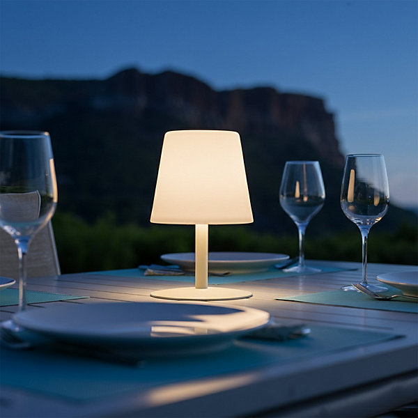 Lampe de table sans fil STANDY MINI Sable H25cm