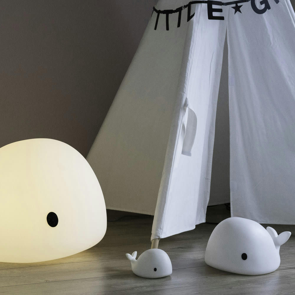 MOBY - Veilleuse molle multicolore moby pvc blanc