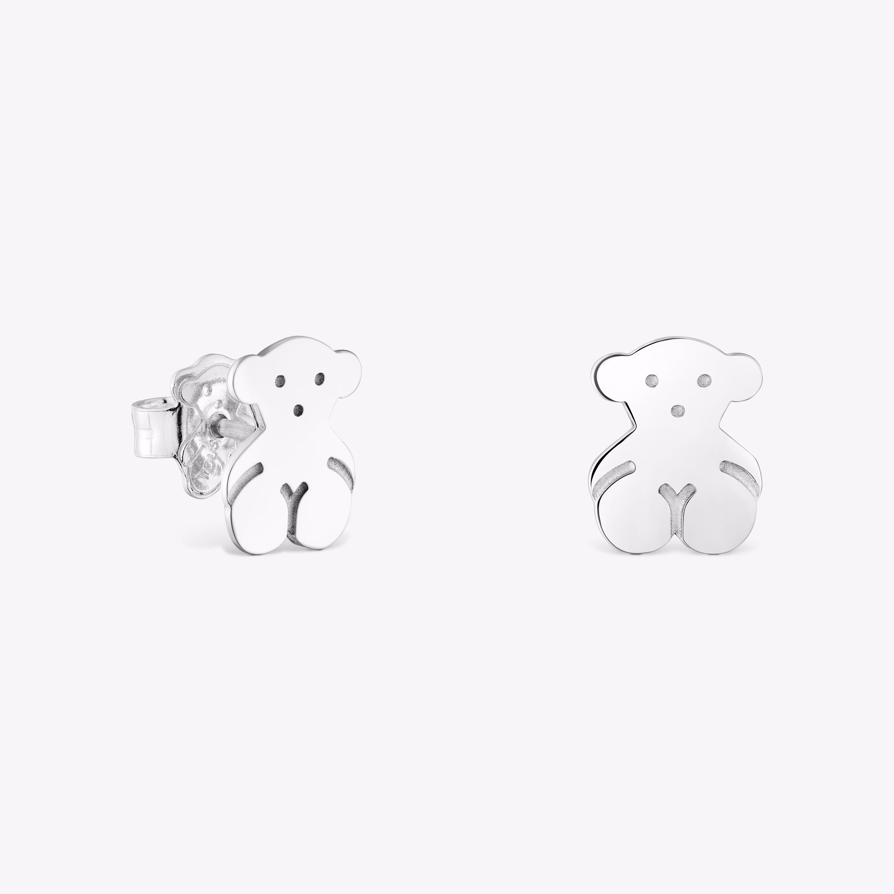 Pendientes de plata 1cm. TOUS Bear
