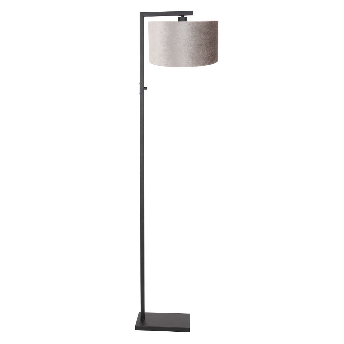 Steinhauer vloerlamp Stang - 1 lichts - 30 x 160  cm - zwart - zilver