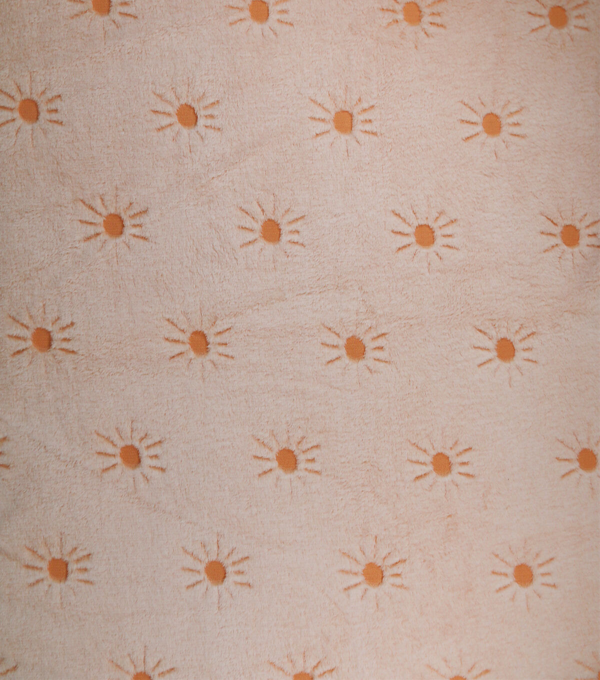 Sew Lush Sun Orange Embossed Fleece Fabric
