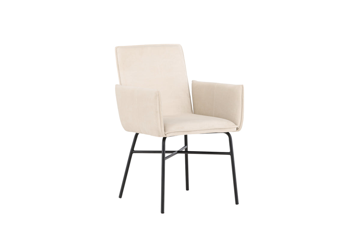 Rebellenclub Eetkamerstoel Sesto - Beige Velours