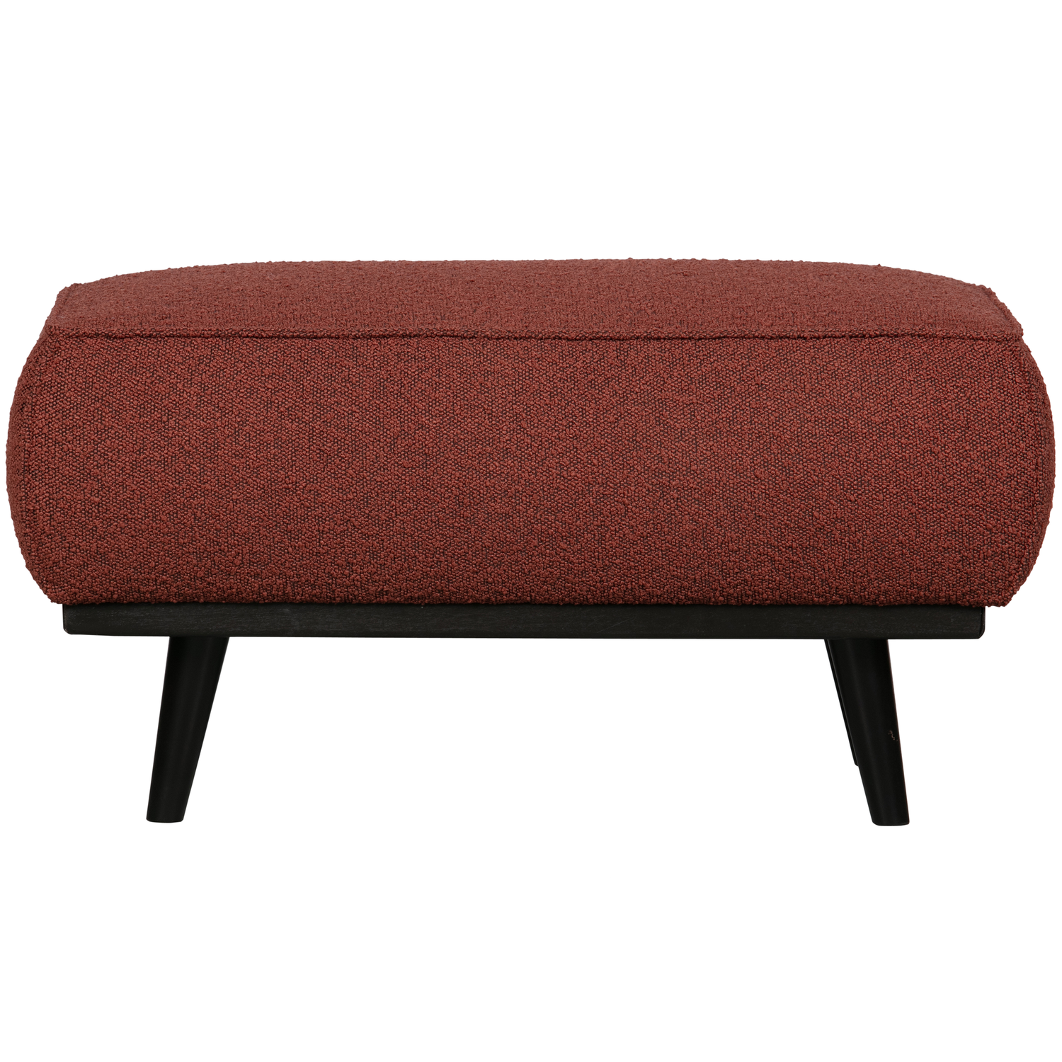 WOOOD hocker Statement - Bouclé - Chestnut - 40x80x55