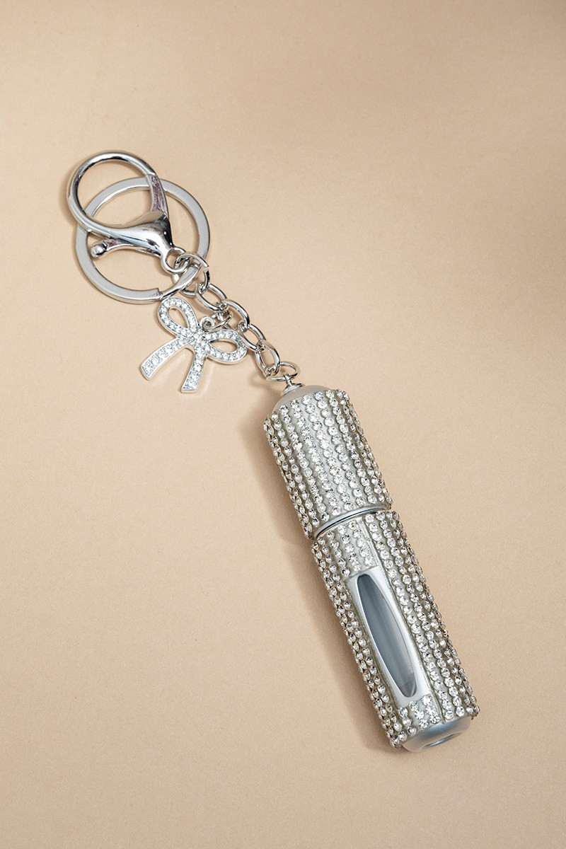 Chrystal Pave Perfume Travel Key Chain