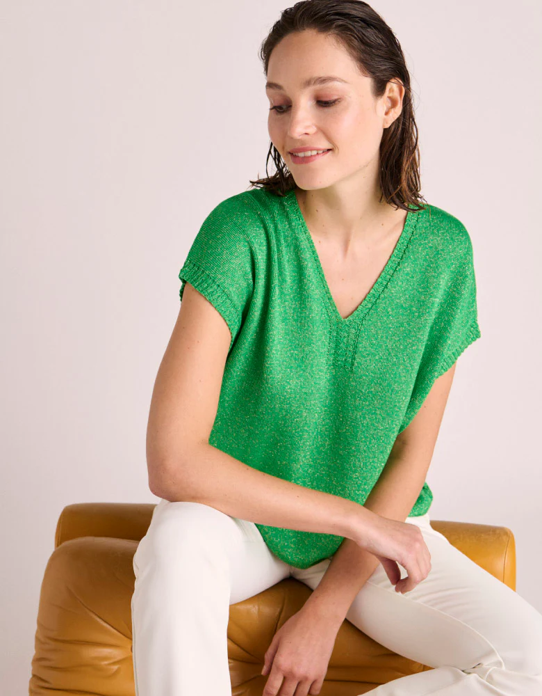 Pull maille manches courtes ACORES-BIS/87247/862
