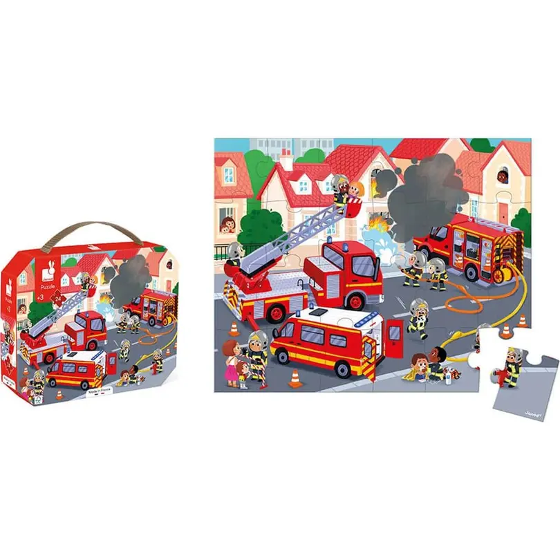 Puzzle 24-teilig Feuerwehr