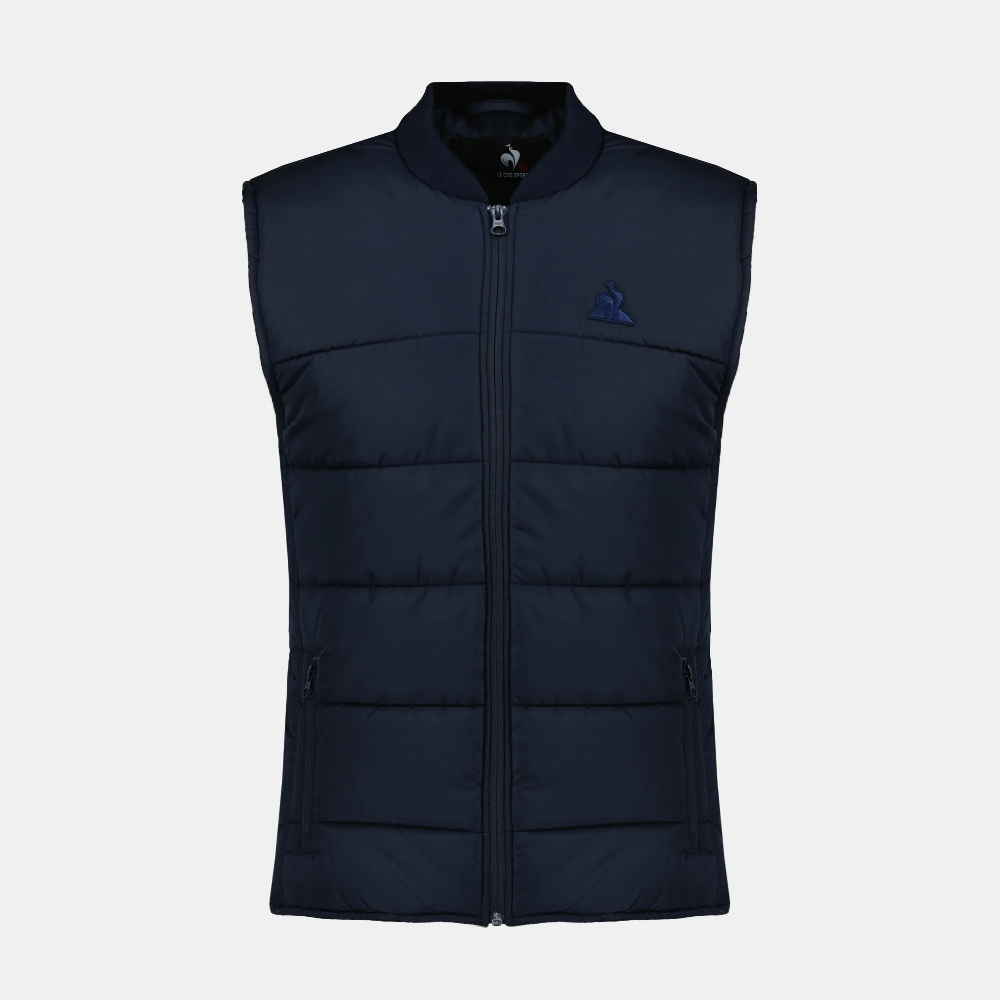 Doudoune sans manches Essentiel déperlante avec logo brodé ton sur ton