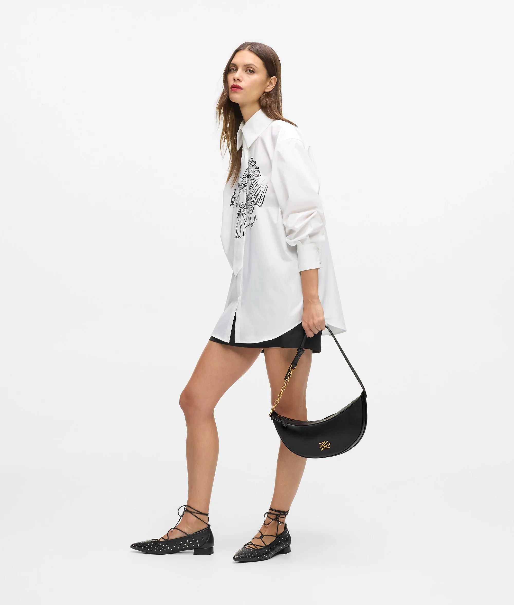 Petit sac en forme de lune K/Autograph