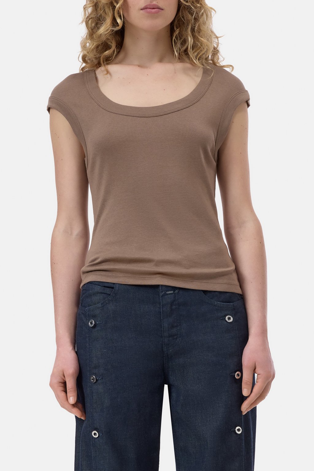 T-Shirt aus Baumwoll-Mix