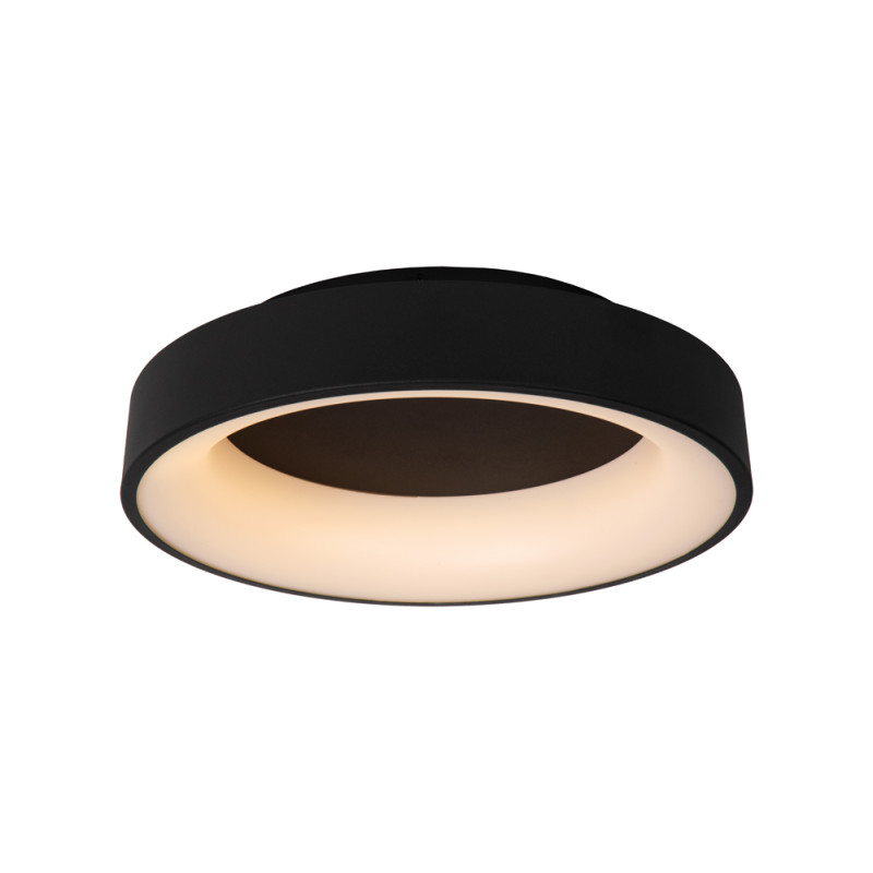 Plafonnier LED Mirage noir Ø 45 cm 1400 lm 33 W LUCIDE