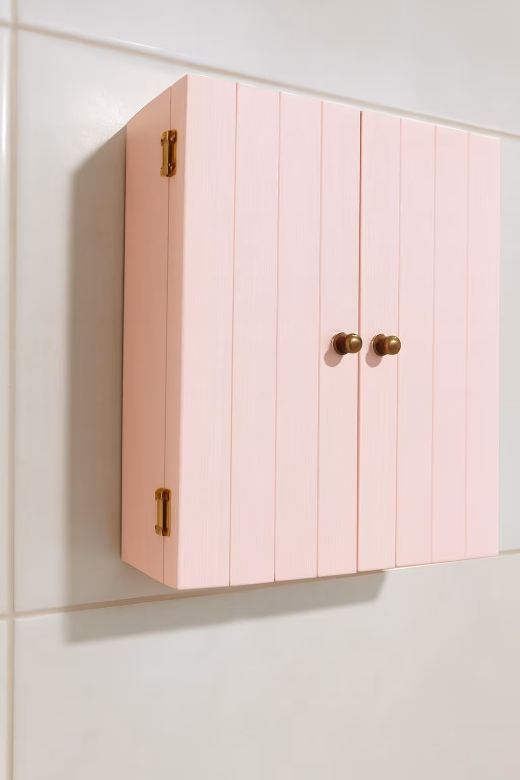 Solid Wood Wall Mounted Bathroom Cabinet – Rustic Farmhouse Medicine Storage (Marine Plywood Doors)