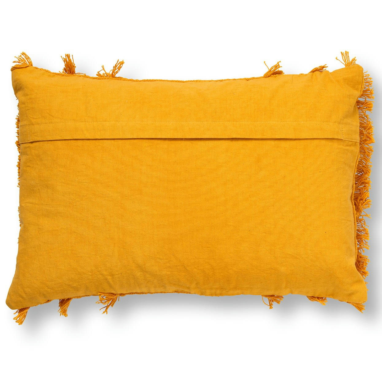 FARA - Coussin - jaune en coton 40x60 cm uni