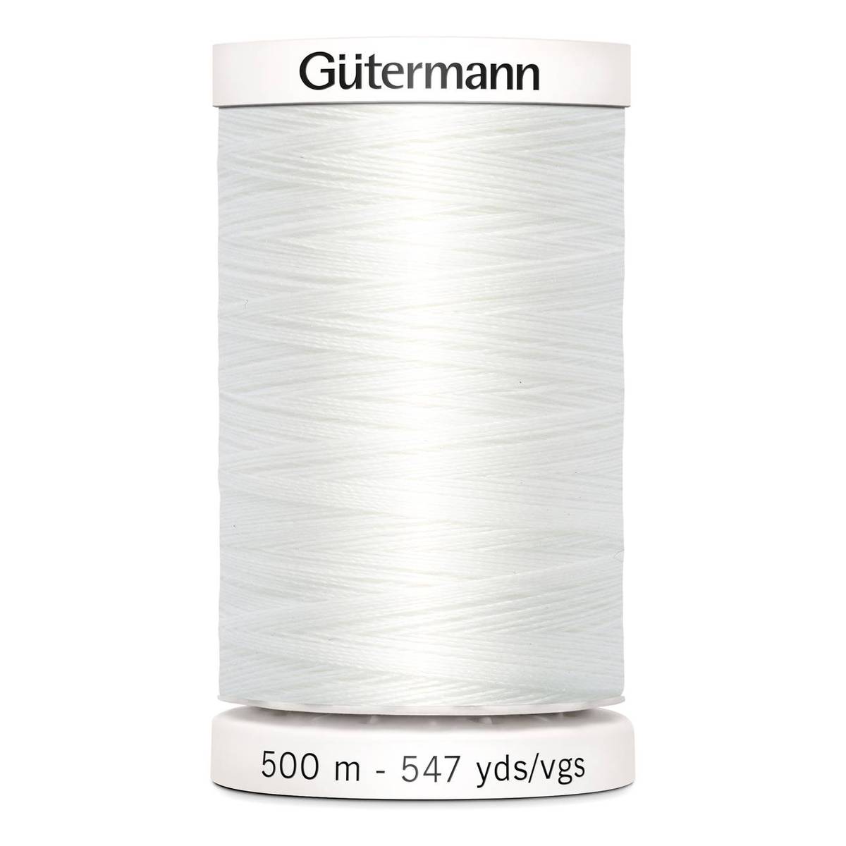 Gutermann White Sew All Thread 500m (800)