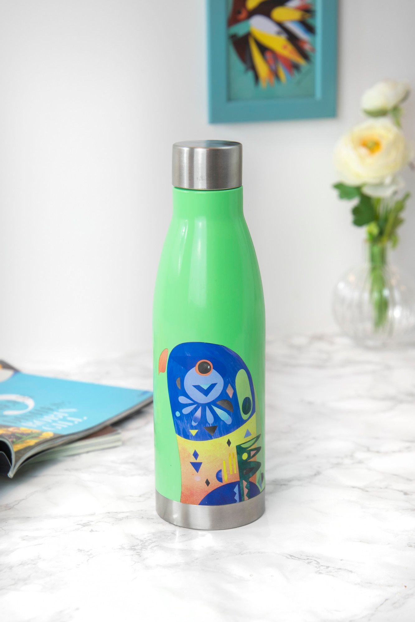 Maxwell & Williams Pete Cromer 500ml Lorikeet Double Walled Insulated Bottle