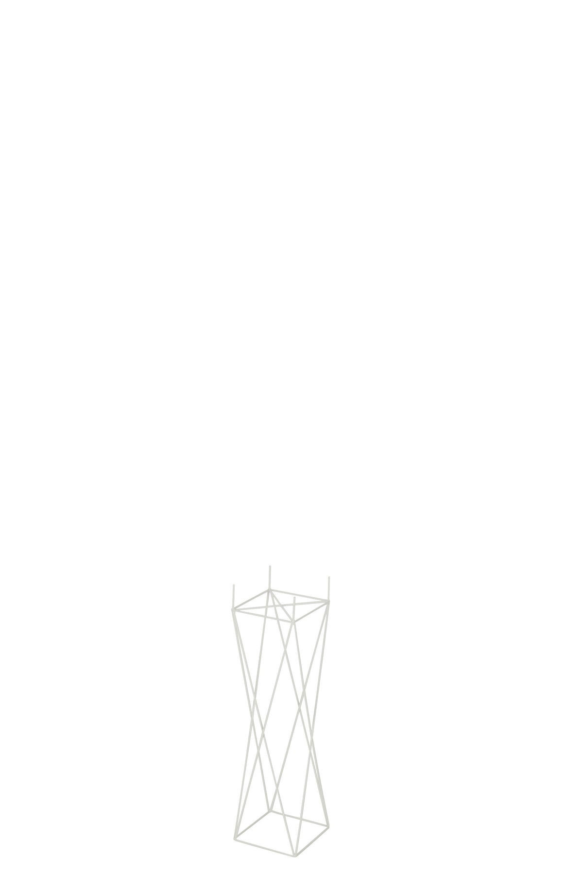J-Line staander Kruis - metaal - wit - small - 55 cm hoog