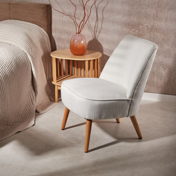 Fotel SOAL ecru 57x69x76 cm HOMLA