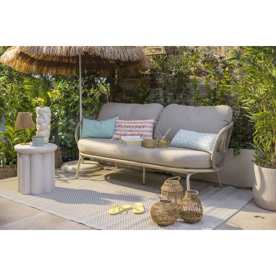 Tuinbijzettafel Parga - zand - 45x&Oslash;40 cm